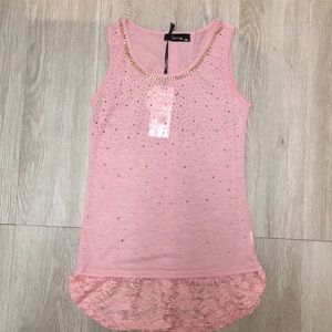 NWT Smiton Pink Tank Top